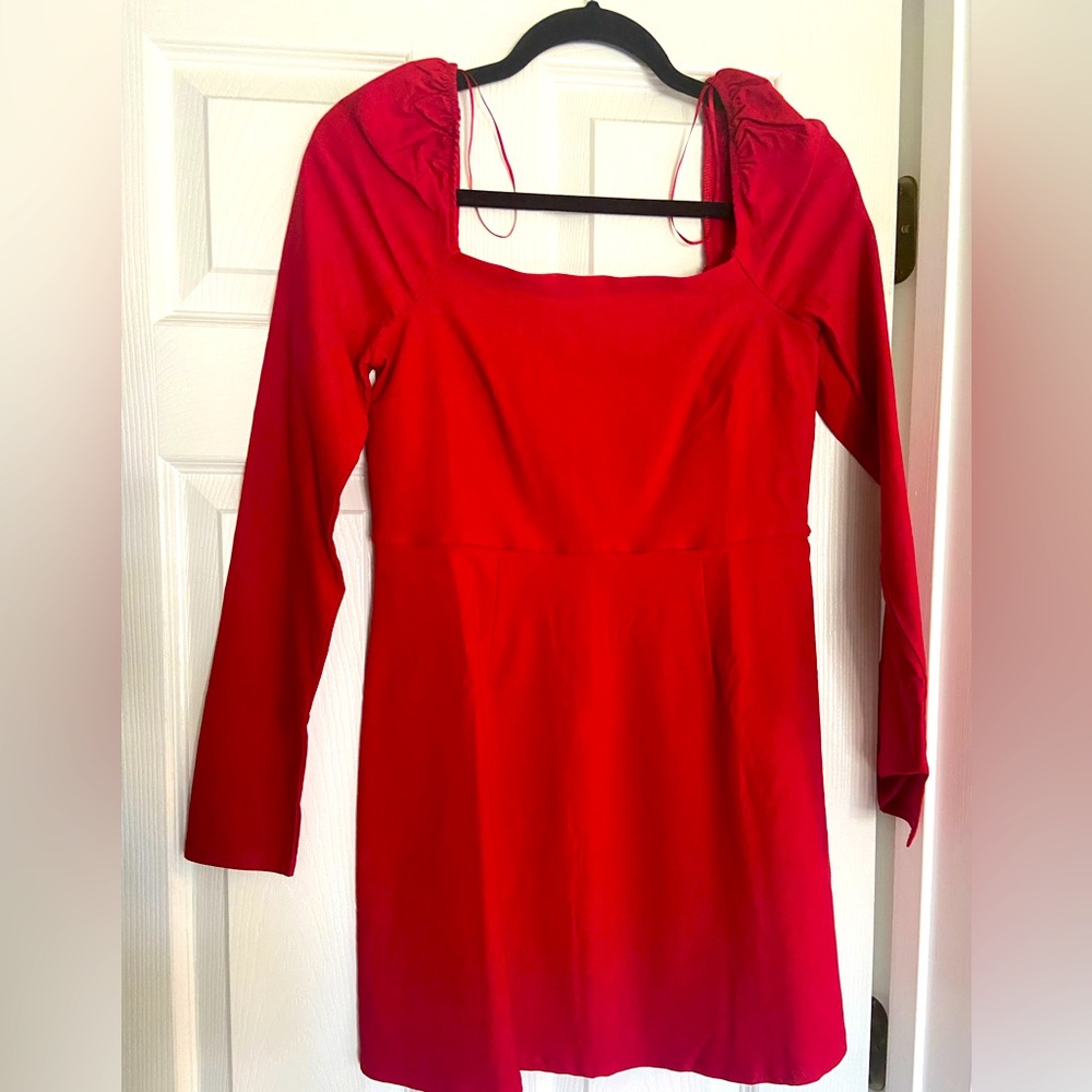 Red boutique dress